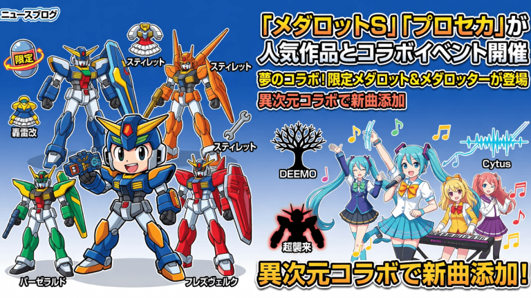 「メダロットS」「プロセカ」が人気作品とコラボイベント開催