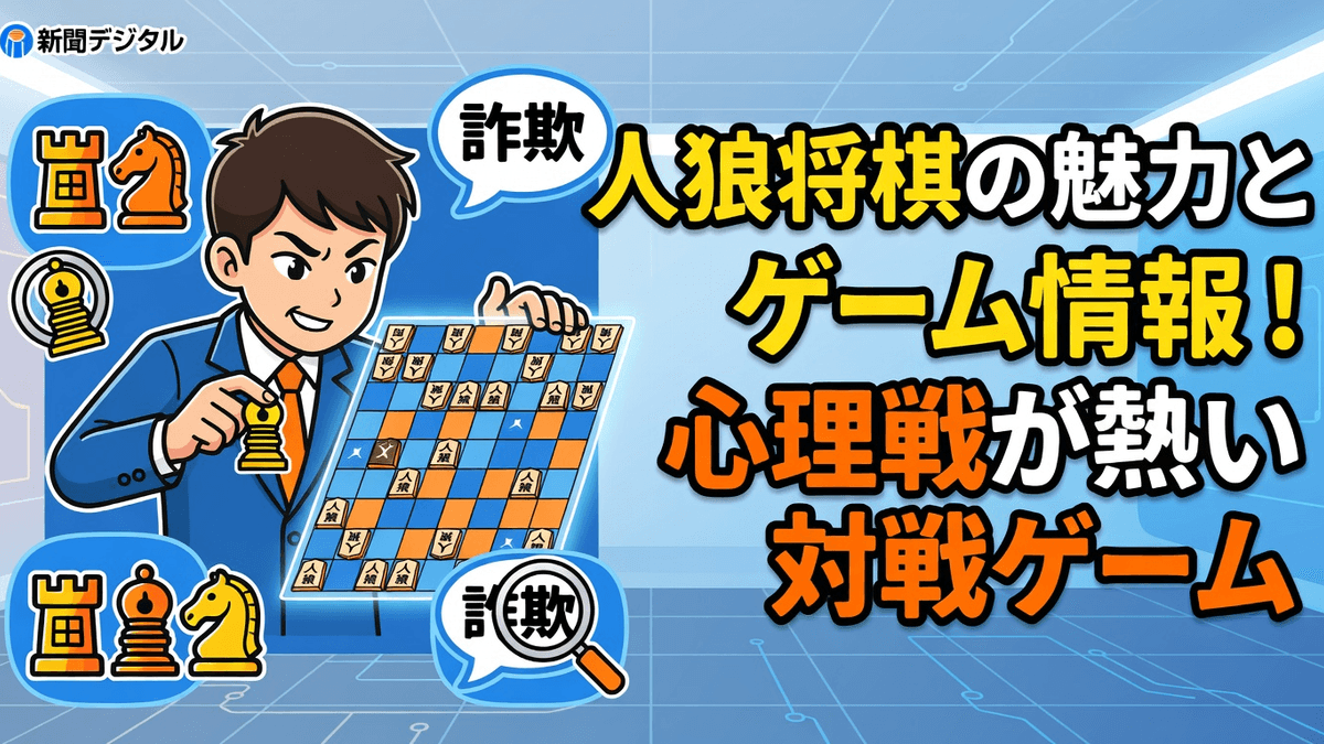 人狼将棋の魅力とゲーム情報｜心理戦が熱い対戦ゲーム