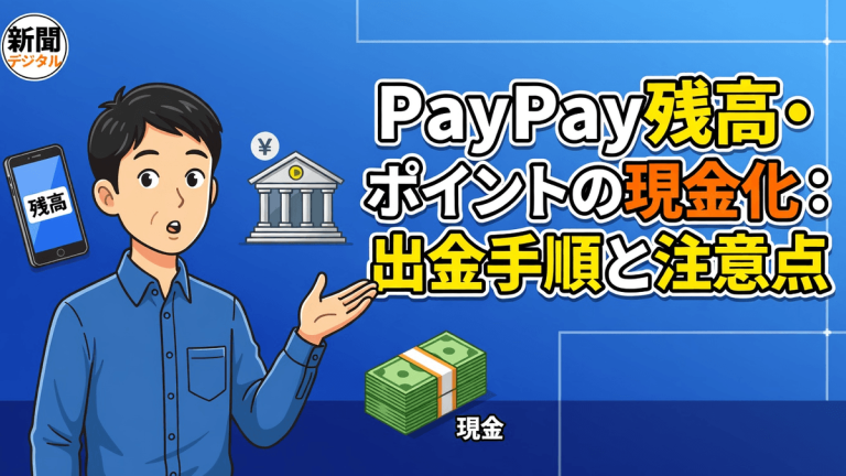 PayPay残高・ポイントの現金化：出金手順と注意点