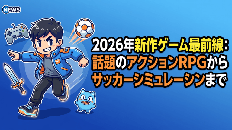 2026年新作ゲーム最前線：話題のアクションRPGからサッカーシミュレーションまで