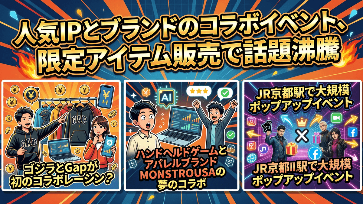 人気IPとブランドのコラボイベント、限定アイテム販売で話題沸騰