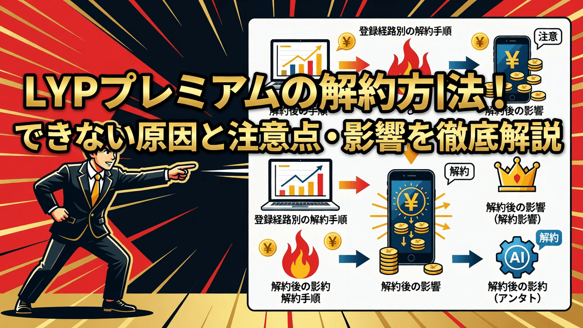 LYPプレミアムの解約方法｜できない原因と注意点・影響を徹底解説