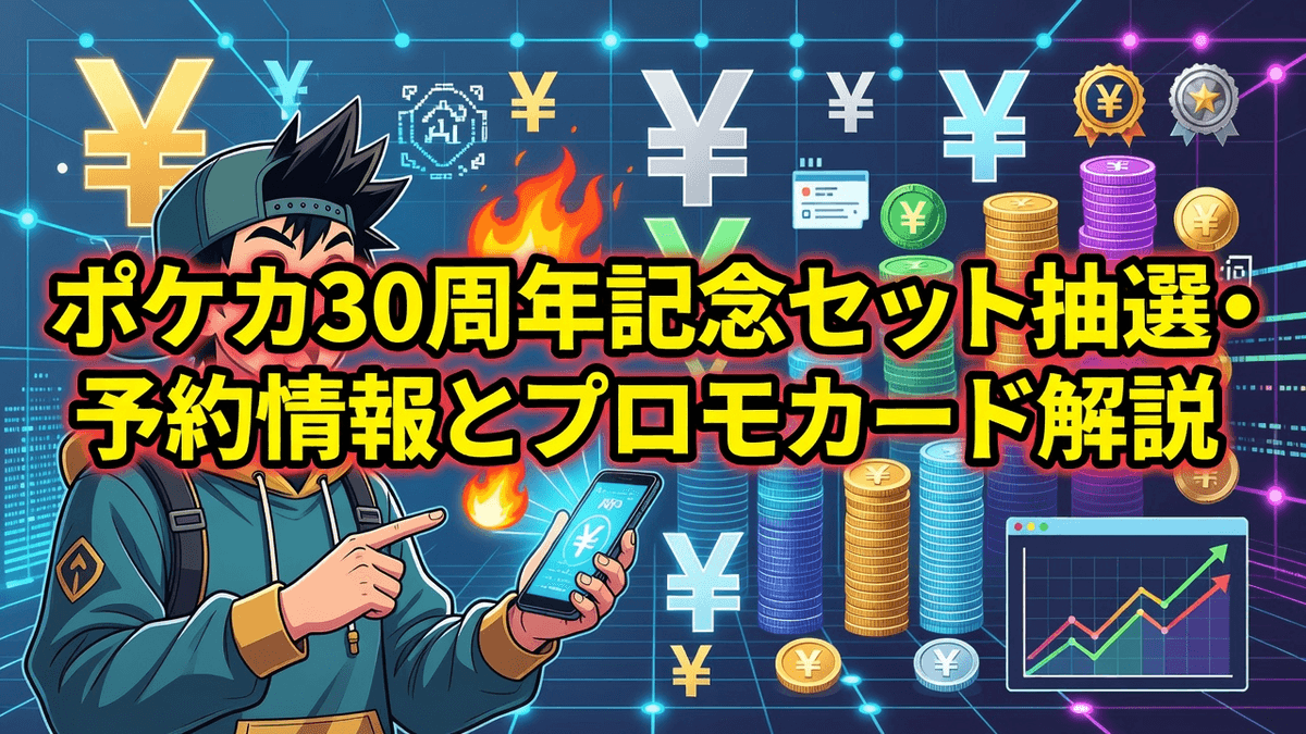 ポケカ30周年記念セット抽選・予約情報とプロモカード解説