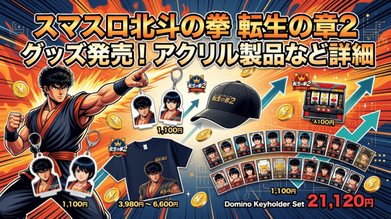 スマスロ北斗の拳 転生の章2 グッズ発売！アクリル製品など詳細