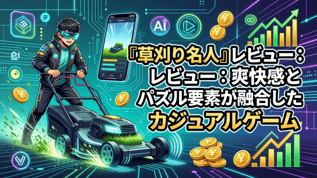 『草刈り名人』レビュー：爽快感とパズル要素が融合したカジュアルゲーム