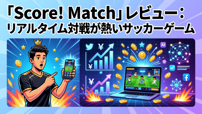「Score! Match」レビュー：リアルタイム対戦が熱いサッカーゲーム