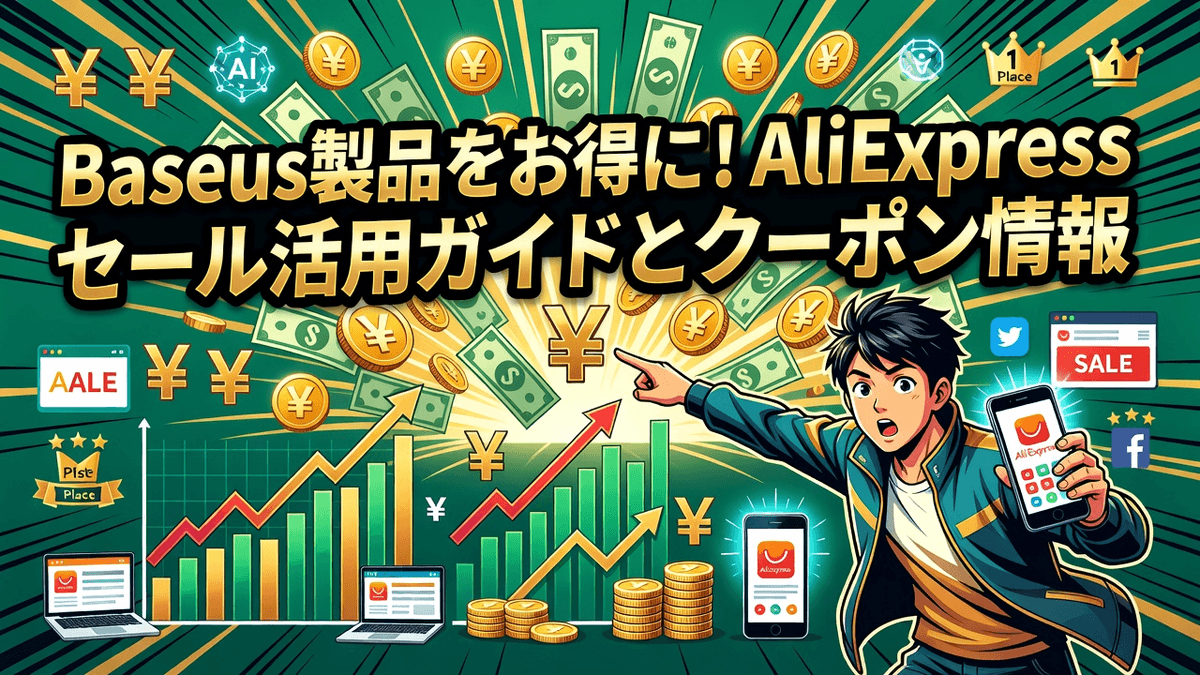 Baseus製品をお得に！AliExpressセール活用ガイドとクーポン情報