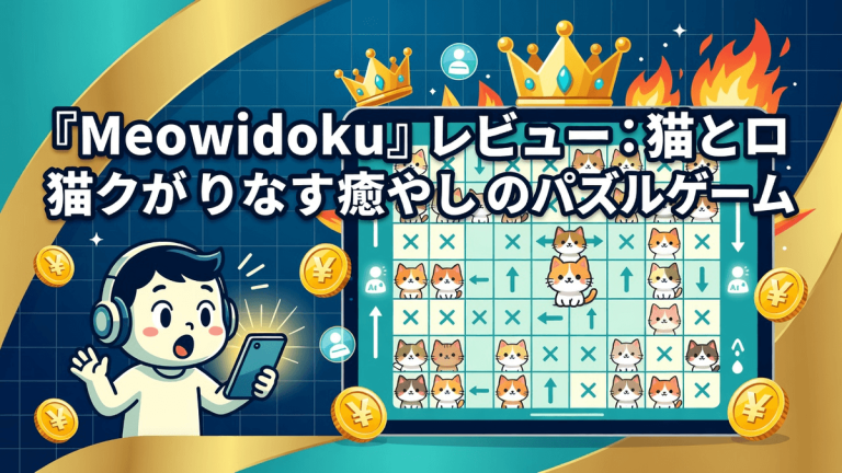 『Meowdoku』レビュー：猫とロジックが織りなす癒やしのパズルゲーム