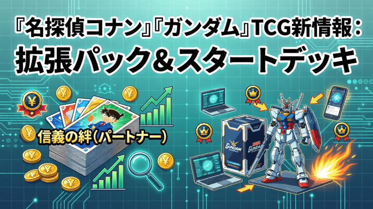 『名探偵コナン』『ガンダム』TCG新情報：拡張パック＆スタートデッキ