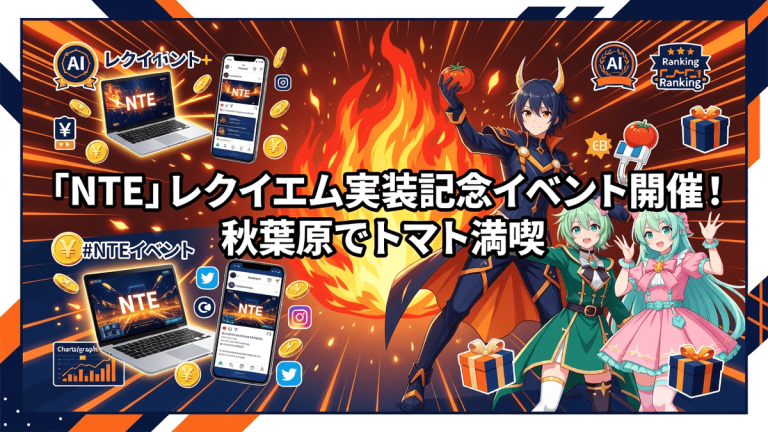 「NTE」レクイエム実装記念イベント開催！秋葉原でトマト満喫