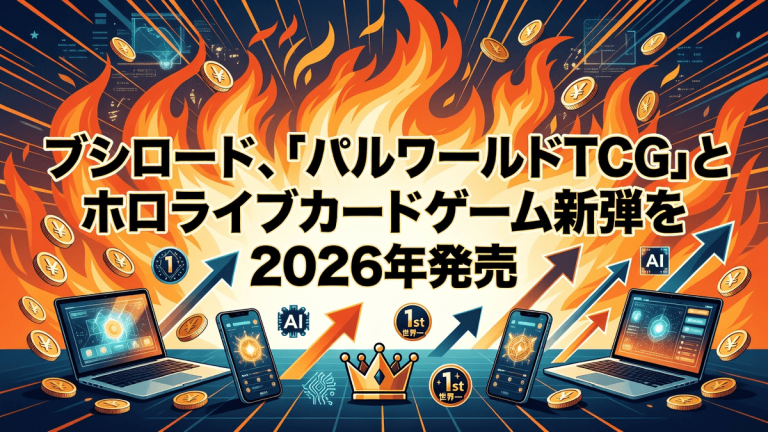 ブシロード、「パルワールドTCG」とホロライブカードゲーム新弾を2026年発売