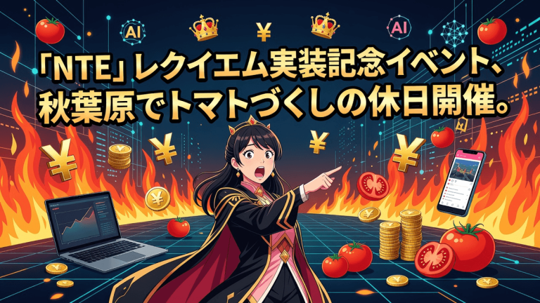 「NTE」レクイエム実装記念イベント、秋葉原でトマトづくしの休日開催