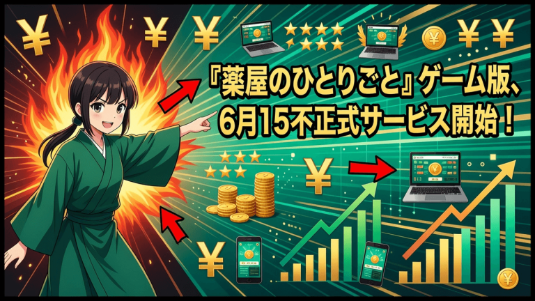 『薬屋のひとりごと』ゲーム版、6月15日正式サービス開始！