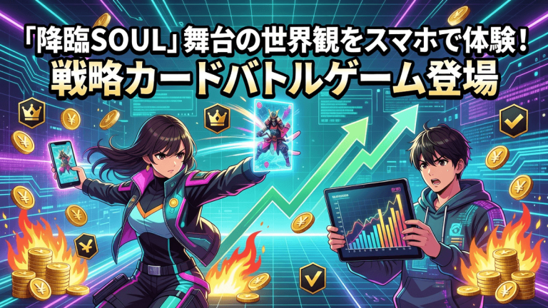 「降臨SOUL」舞台の世界観をスマホで体験！戦略カードバトルゲーム登場