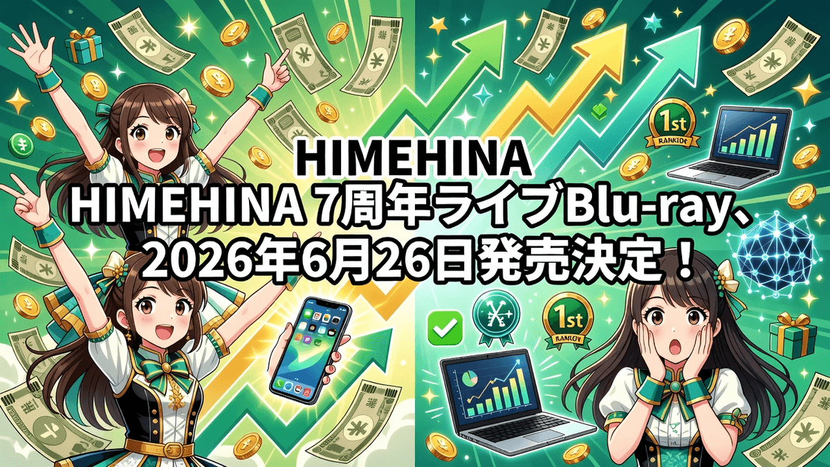 HIMEHINA 7周年ライブBlu-ray、2026年6月26日発売決定！