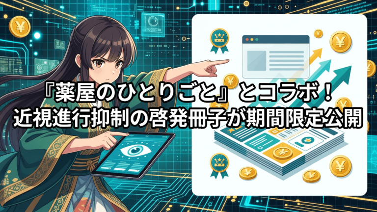 『薬屋のひとりごと』とコラボ！近視進行抑制の啓発冊子が期間限定公開
