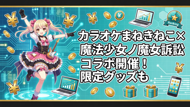カラオケまねきねこ×魔法少女ノ魔女裁判コラボ開催！限定グッズも