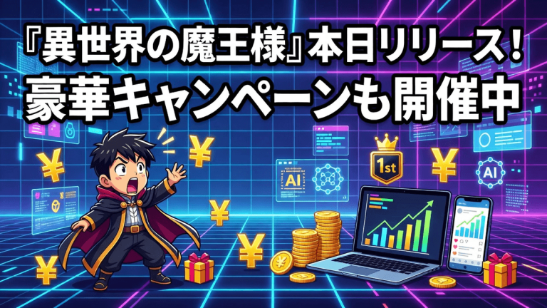 『異世界の魔王様』本日リリース！豪華キャンペーンも開催中