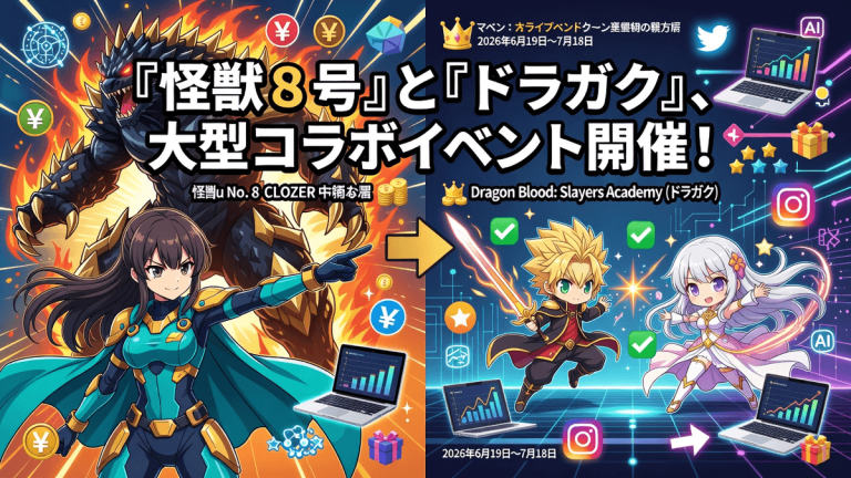 『怪獣8号』と『ドラガク』、大型コラボイベント開催！
