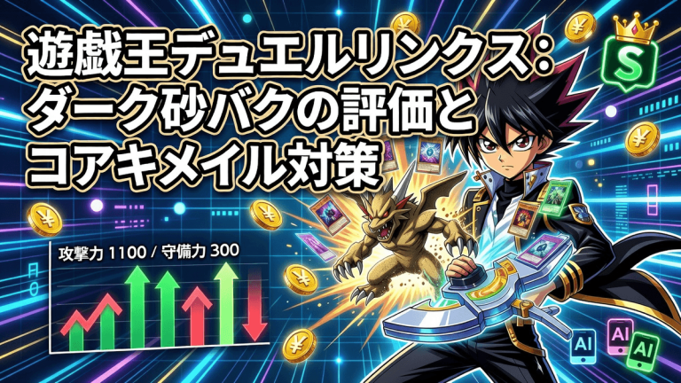 遊戯王デュエルリンクス：ダーク砂バクの評価とコアキメイル対策