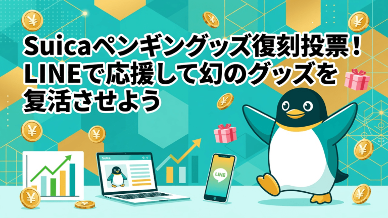 Suicaペンギングッズ復刻投票！LINEで応援して幻のグッズを復活させよう