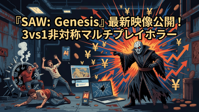 『SAW: Genesis』最新映像公開！3vs1非対称マルチプレイホラー