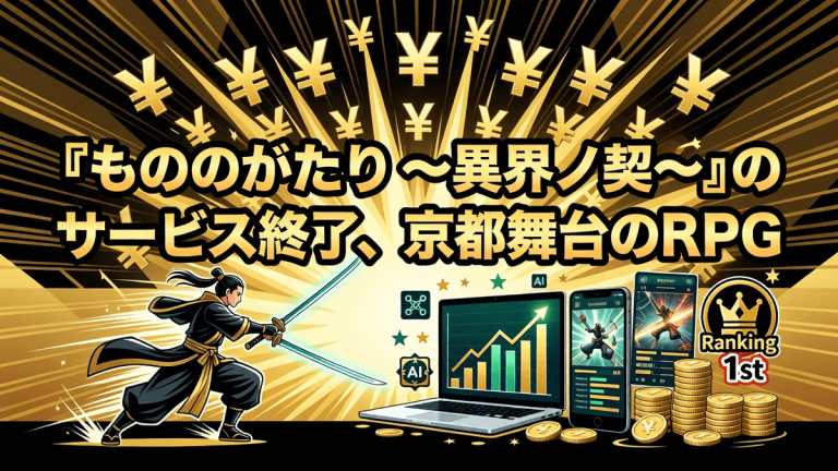 『もののがたり 〜異界ノ契〜』のサービス終了、京都舞台のRPG