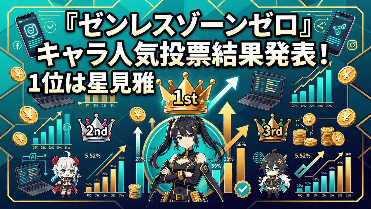 『ゼンレスゾーンゼロ』キャラ人気投票結果発表！1位は星見雅