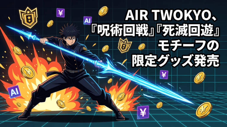 AIR TWOKYO、「呪術廻戦」“死滅回游”モチーフの限定グッズ発売