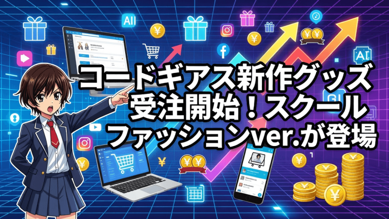 コードギアス新作グッズ受注開始！スクールファッションver.が登場