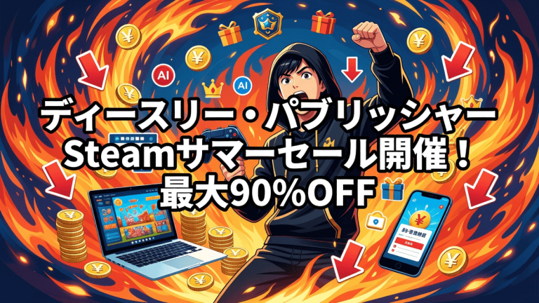 ディースリー・パブリッシャー Steamサマーセール開催！最大90%OFF