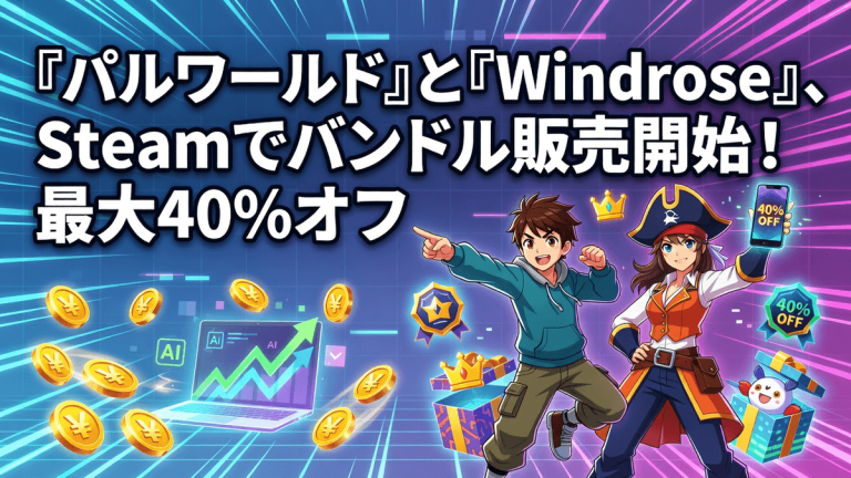 『パルワールド』と『Windrose』、Steamでバンドル販売開始！最大40%オフ