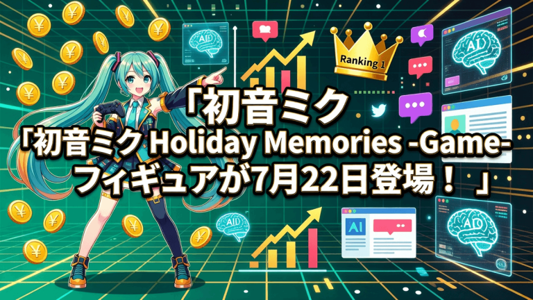 初音ミク Holiday Memories -Game- フィギュアが7月22日登場！