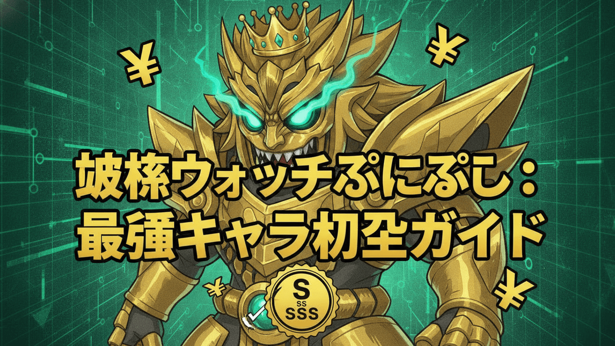 黄牙将コジンが中央に配置され、王冠とオーラを放つ。周りには円マークが飛び交い、右下にはSランクバッジがある。