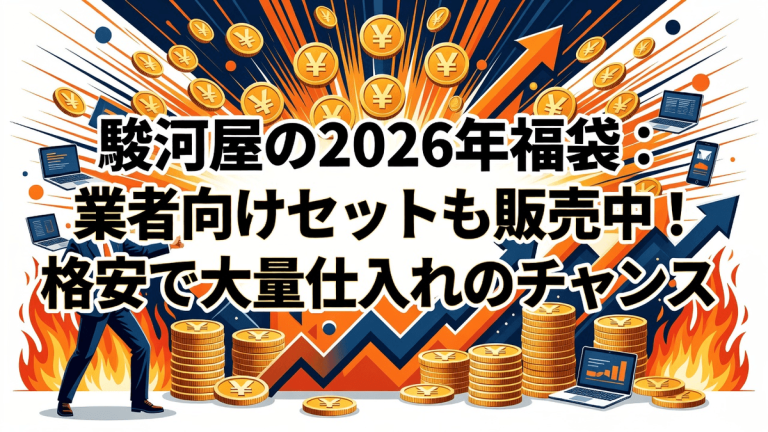 駿河屋の2026年福袋：業者向けセットも販売中！格安で大量仕入れのチャンス
