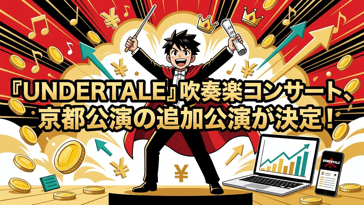 『UNDERTALE』吹奏楽コンサート、京都公演の追加公演が決定！