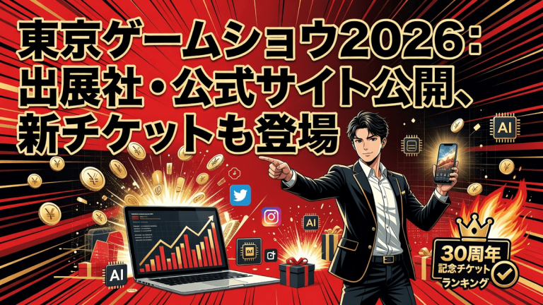 東京ゲームショウ2026：出展社・公式サイト公開、新チケットも登場