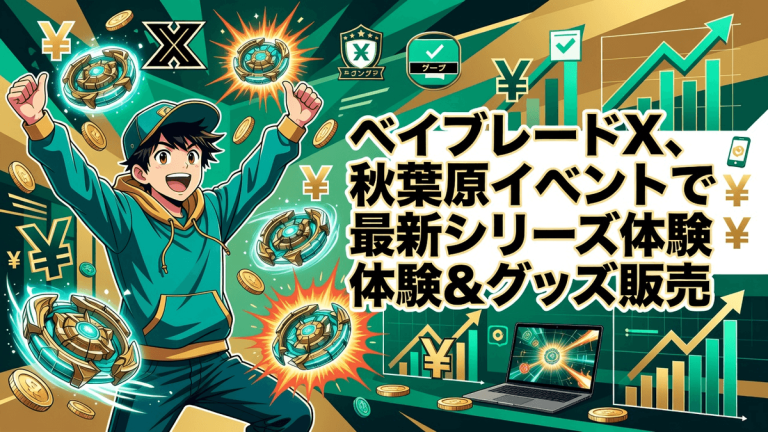 ベイブレードX、秋葉原イベントで最新シリーズ体験＆グッズ販売