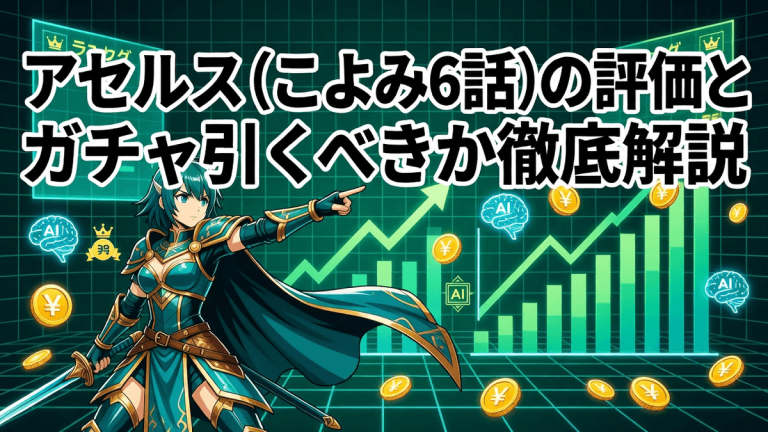アセルス（こよみ6話）の評価とガチャ引くべきか徹底解説