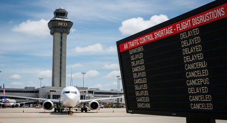 Orlando Airport Grounded: Air Traffic Controller Shortage Disrupts Flights