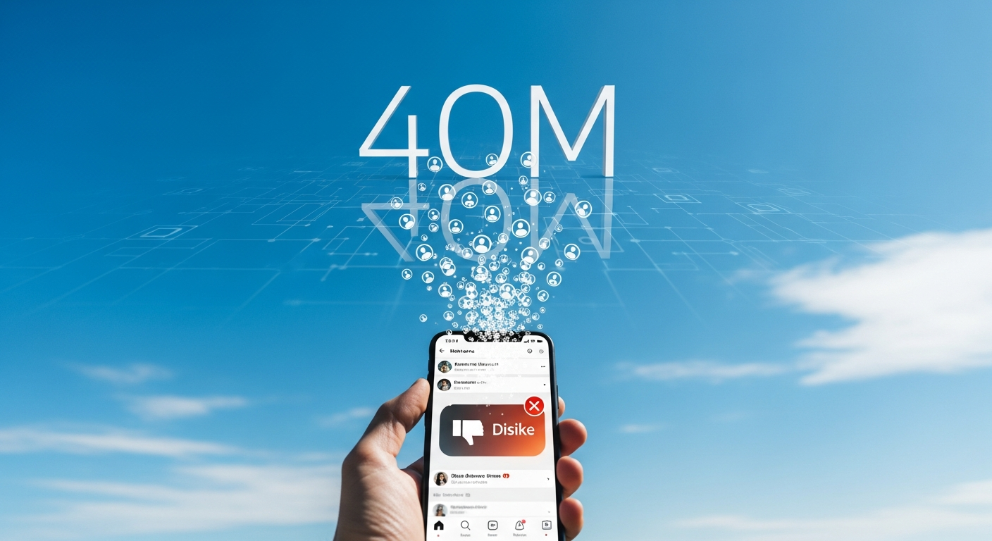 Bluesky Surges to 40M Users, Rolls Out 'Dislikes' Feature