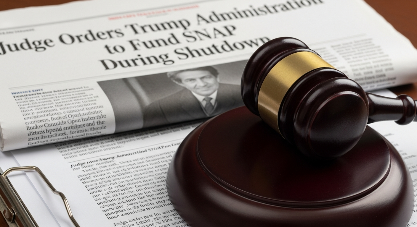 Judge Orders Trump Administration to Fund SNAP During Shutdown
