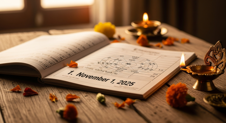 Aaj Ka Panchang: November 1, 2025 - Auspicious Timings and Planetary Positions