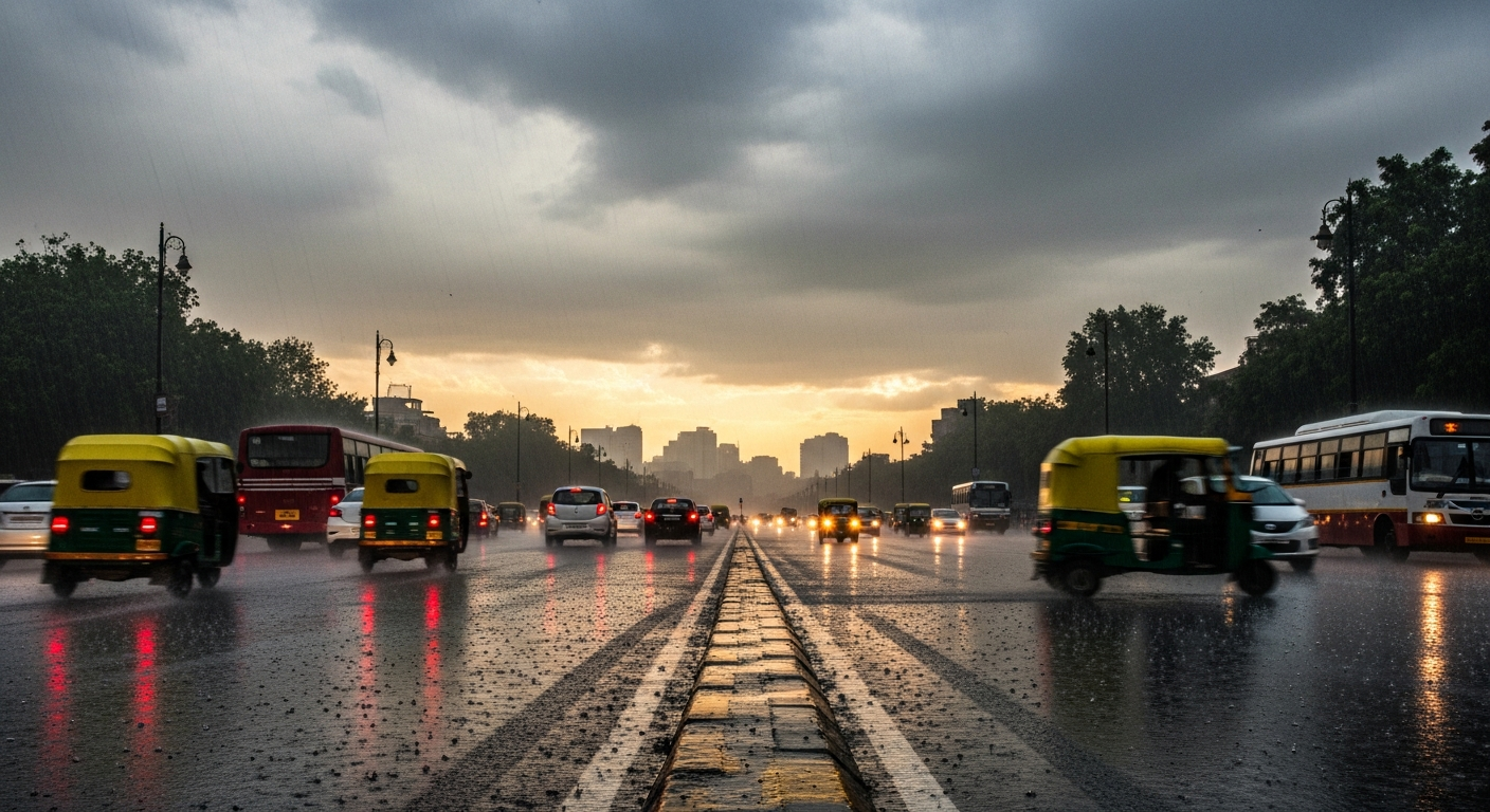 Delhi Weather Update: Rain Alters Conditions, Pollution Concerns Persist
