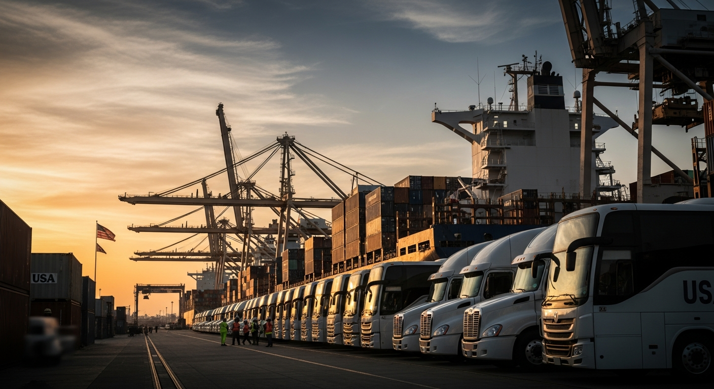 US Tariffs on Trucks and Buses Take Effect, Impacting Trade