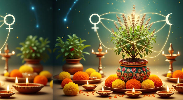 Tulsi Vivah 2025: Auspicious Transit of Venus & Moon for Lucky Zodiacs