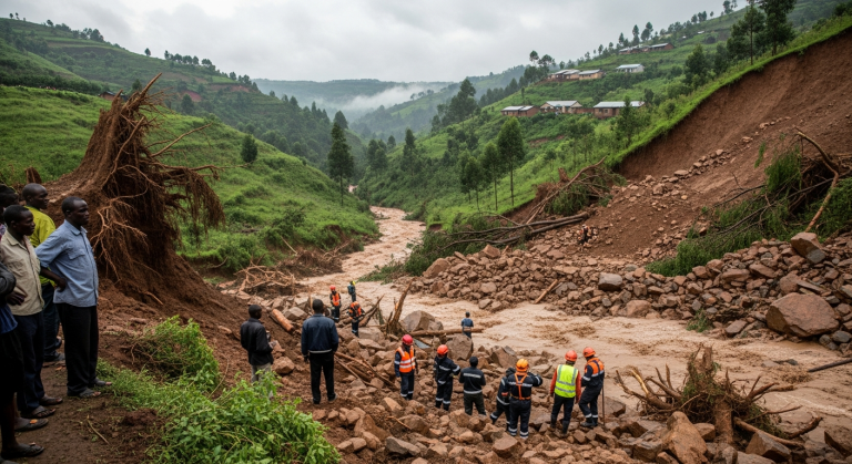 Kenya Landslide Claims 13 Lives Amidst Heavy Rainfall