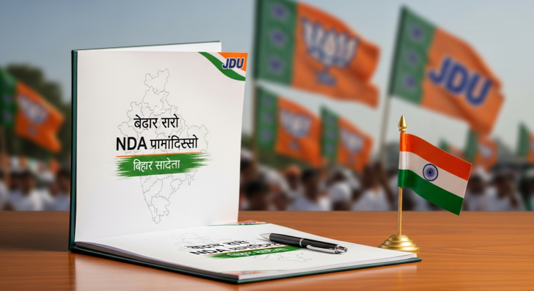 एनडीए का घोषणा पत्र: बिहार चुनाव से पहले जारी