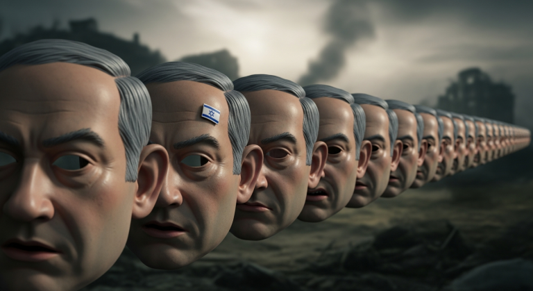 A Long Line of Masks: Netanyahu's Enduring Presence in a Time of War