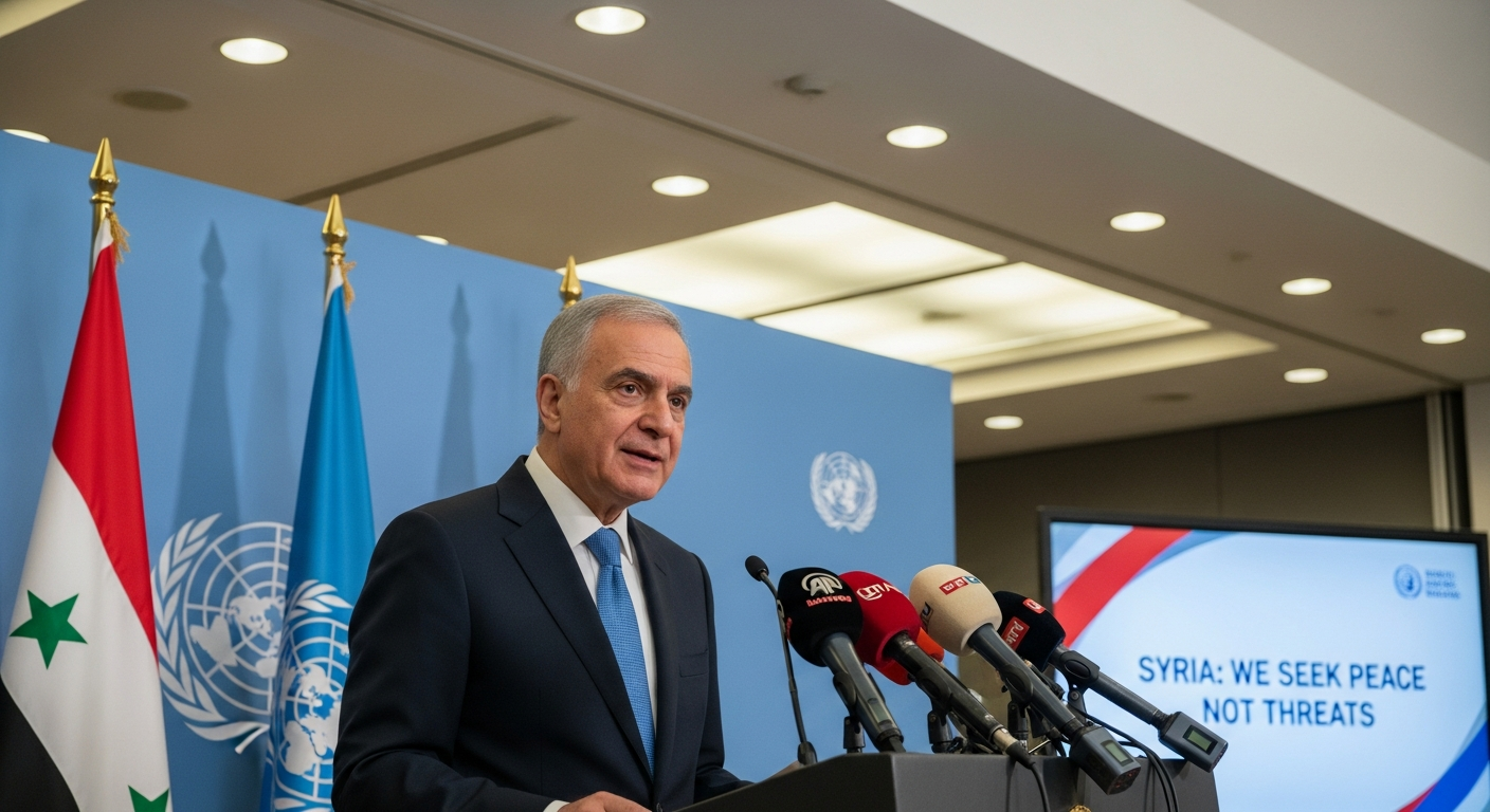 Syria's Foreign Minister: We Seek Peace, Not Threats